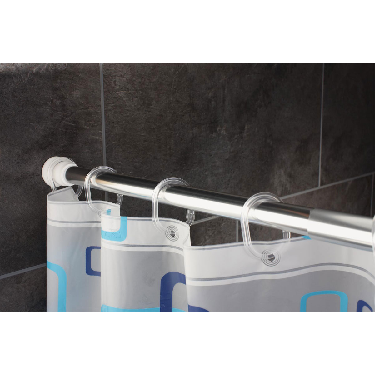 Valblue  Duschvorhang Universal Folie 120 x 200 cm ultramarinblau Bild 3