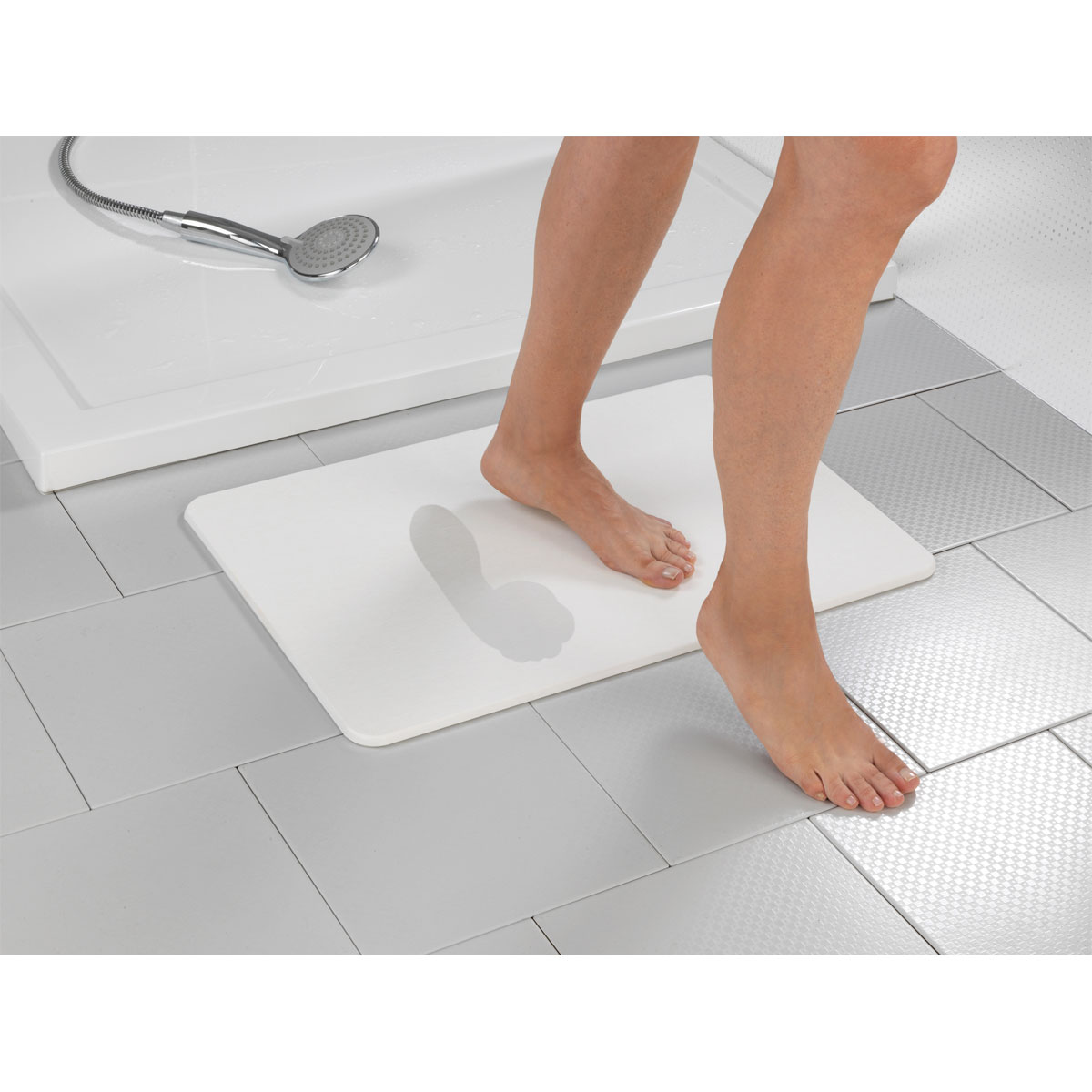Wenko  Badematte Simi Wei Badvorleger Badmatte Bild 4