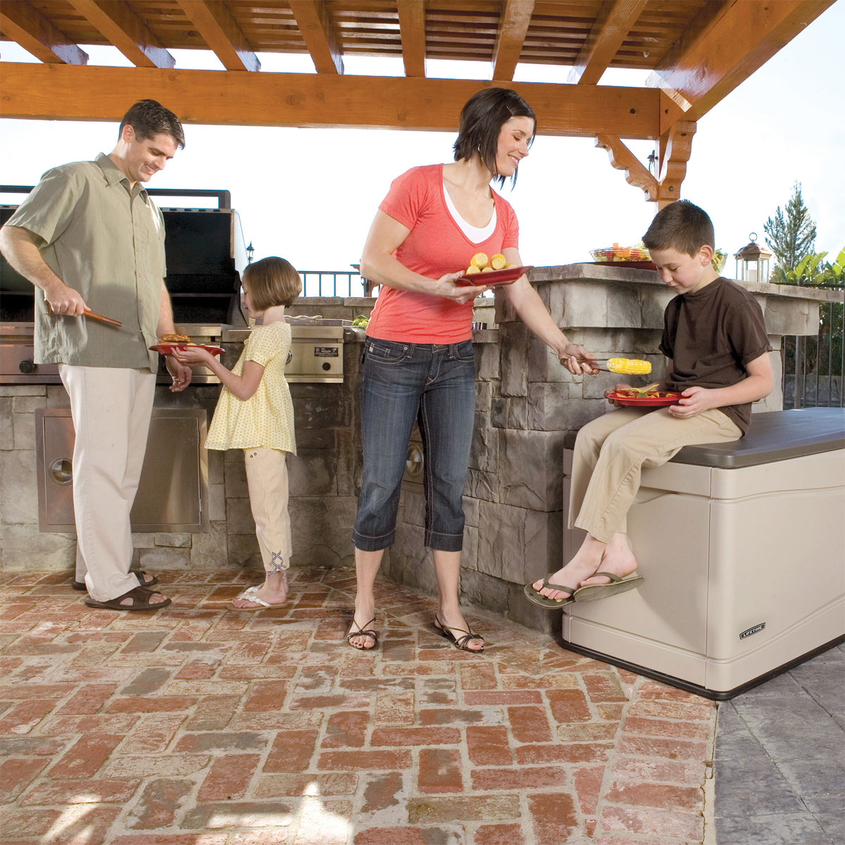 Lifetime Kissenbox 495 L 61x152,5x67cm Lichtgrau Bild 7