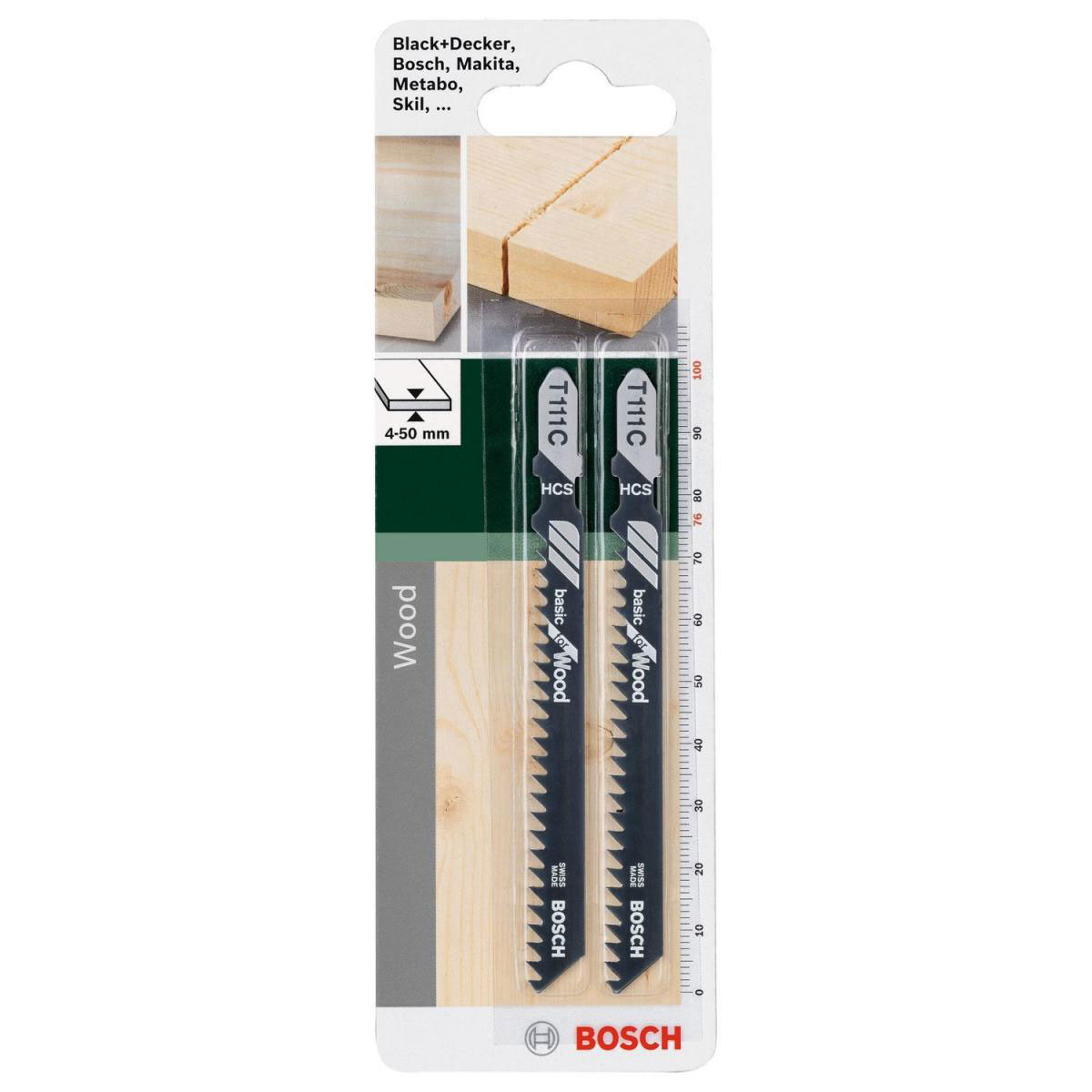 Bosch  DIY Stichsägeblatt T 111 C HCS 2 Stück Bild 2
