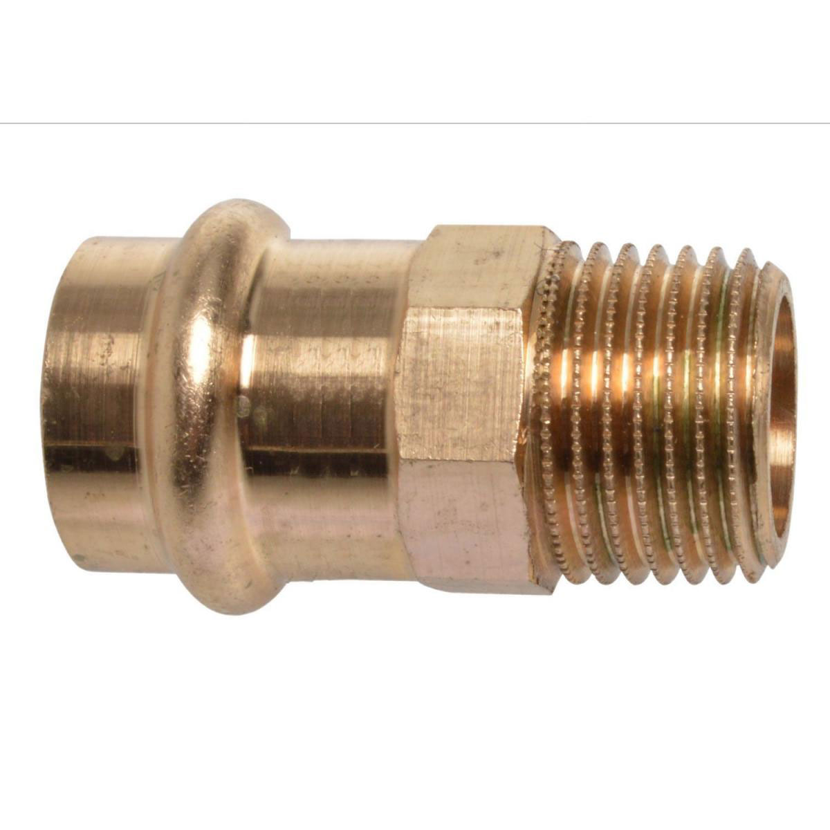 Kirchhoff Übergangsstück Pressfitting für Kupfer 22 mmx3/4AG V-Kontur 1 St. Bild 1