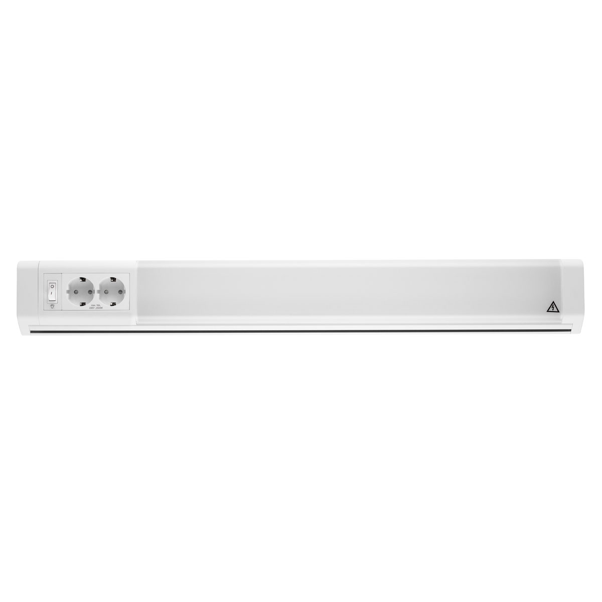 REV Ritter LED-Unterbauleuchte Penta 15W weiss inkl 2xSchuko Bild 1