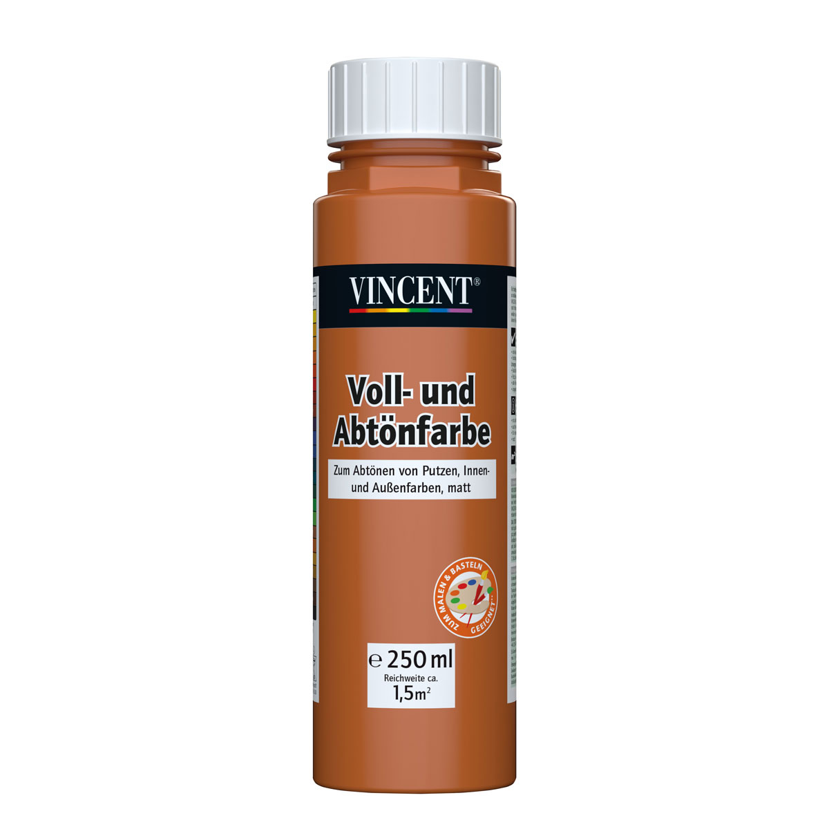 Vincent Voll- und Abtönfarbe terracotta 0,25 L