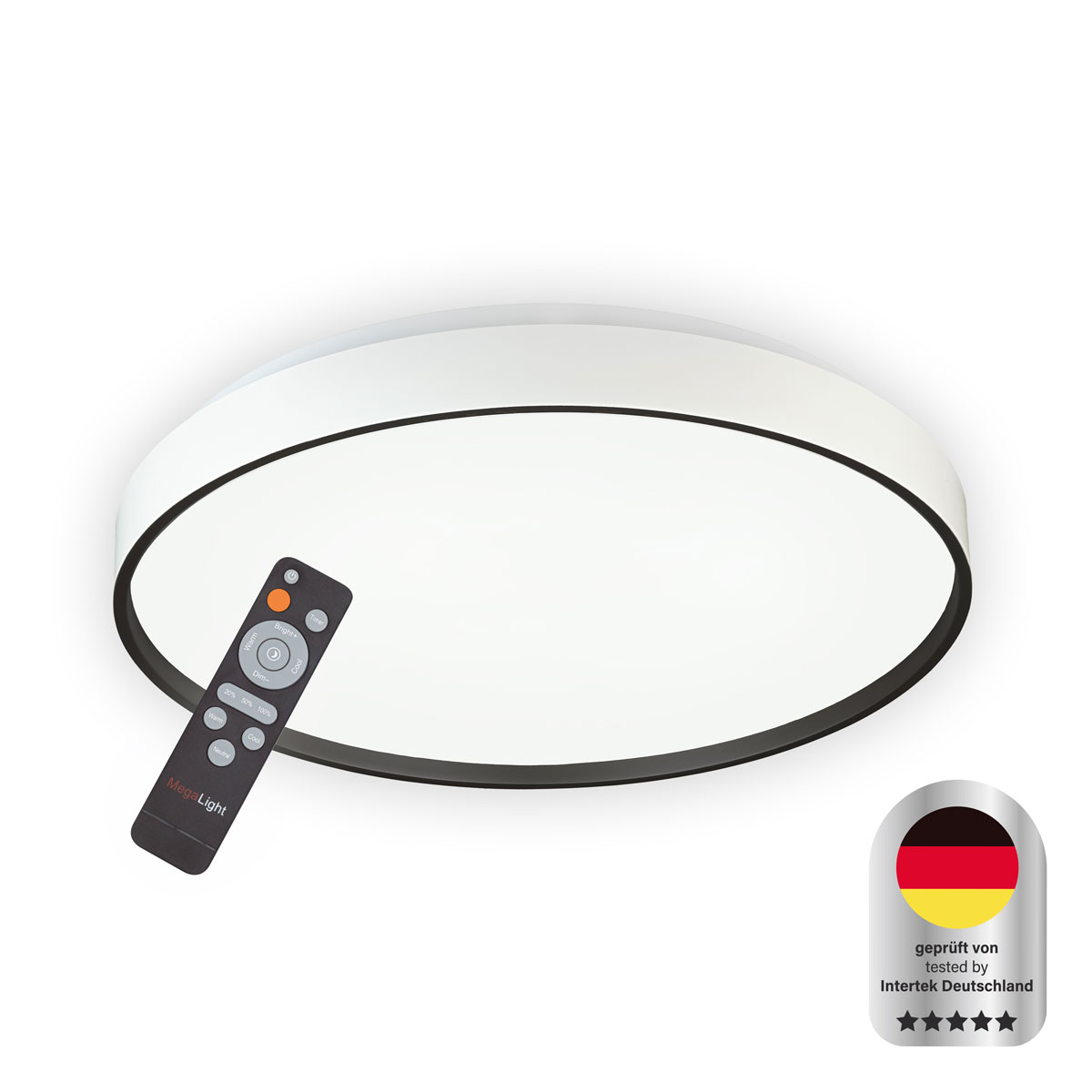 Decken-Wandleuchte SHINING JUPITER BLACK 1800K 24W