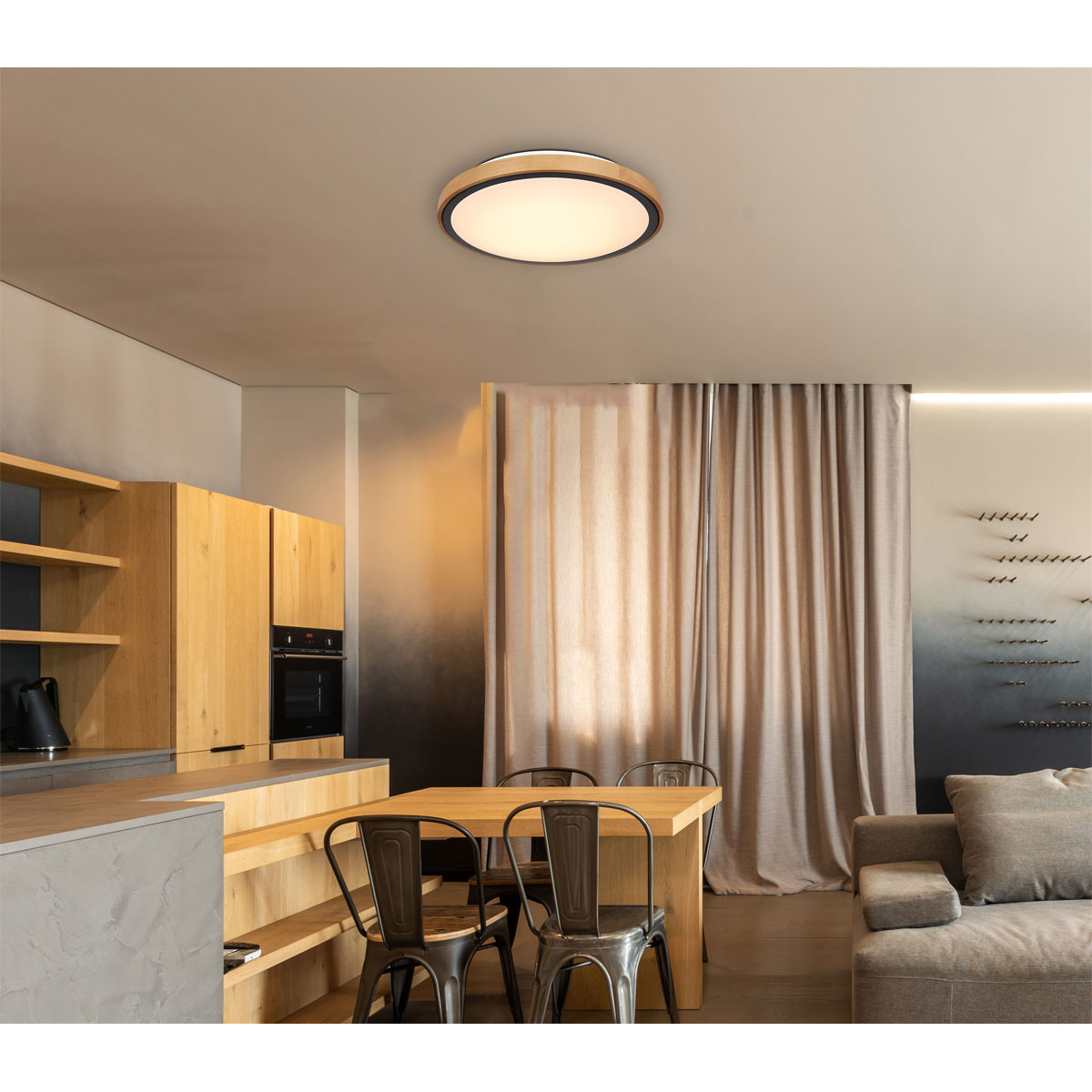 Globo Lighting Deckenleuchte Bruno holzfarben Bild 12