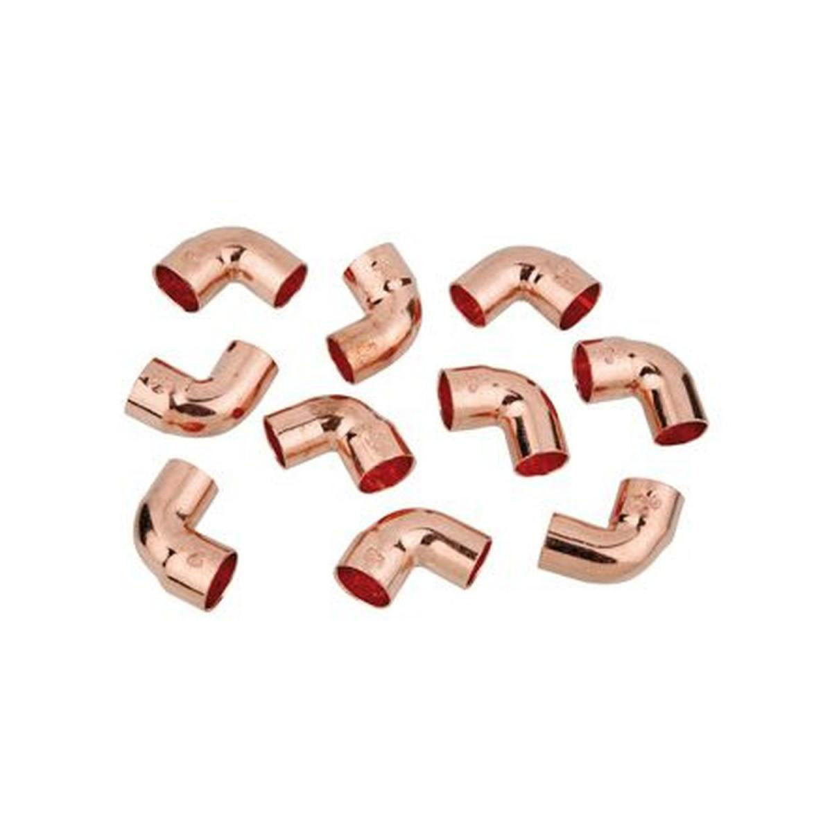 Kirchhoff 90-Winkel 18 mm 1 Muffe Kupfer 10 Stück