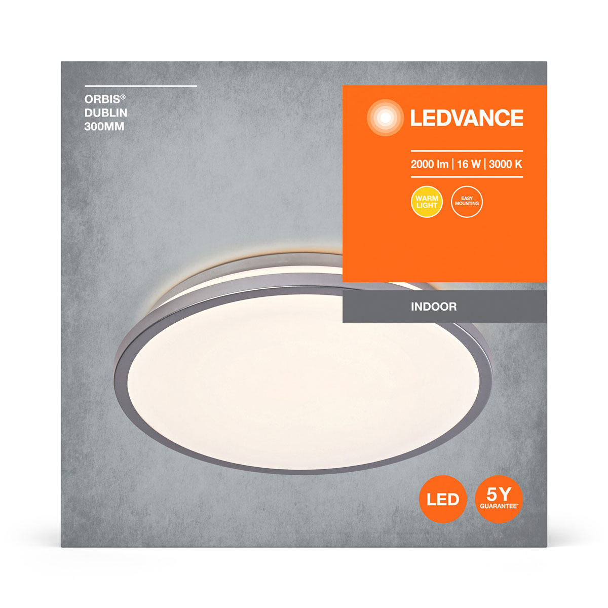 Ledvance Orbis Dublin 300 mm 16W  830 Silber Bild 9