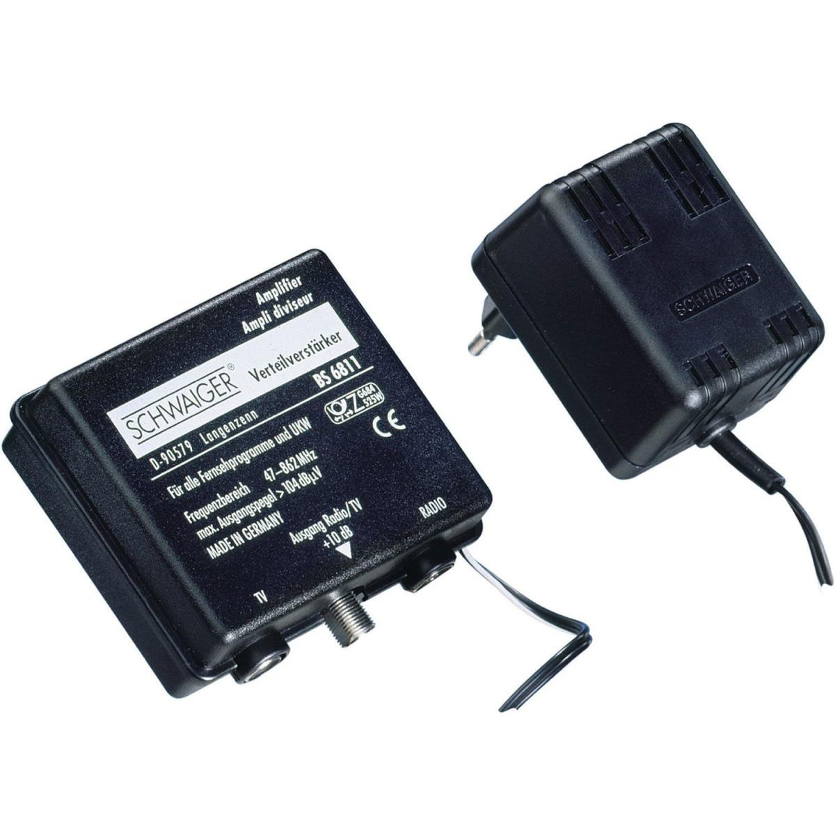 Schwaiger Zweigeräteverstärker 8 dB Bild 1