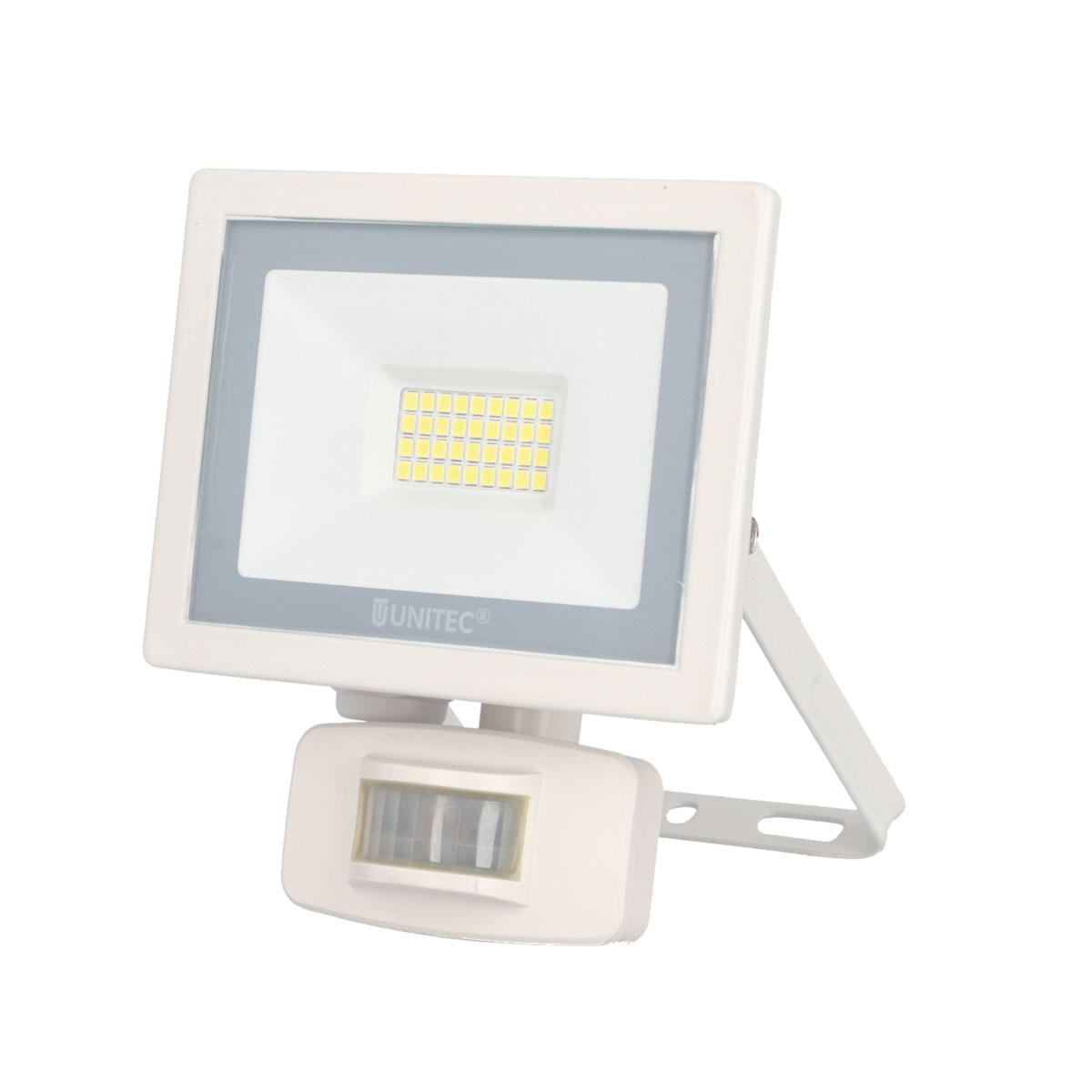Unitec LED Wandstrahler mit Bewegungsmelder 20W 1600lm weiss