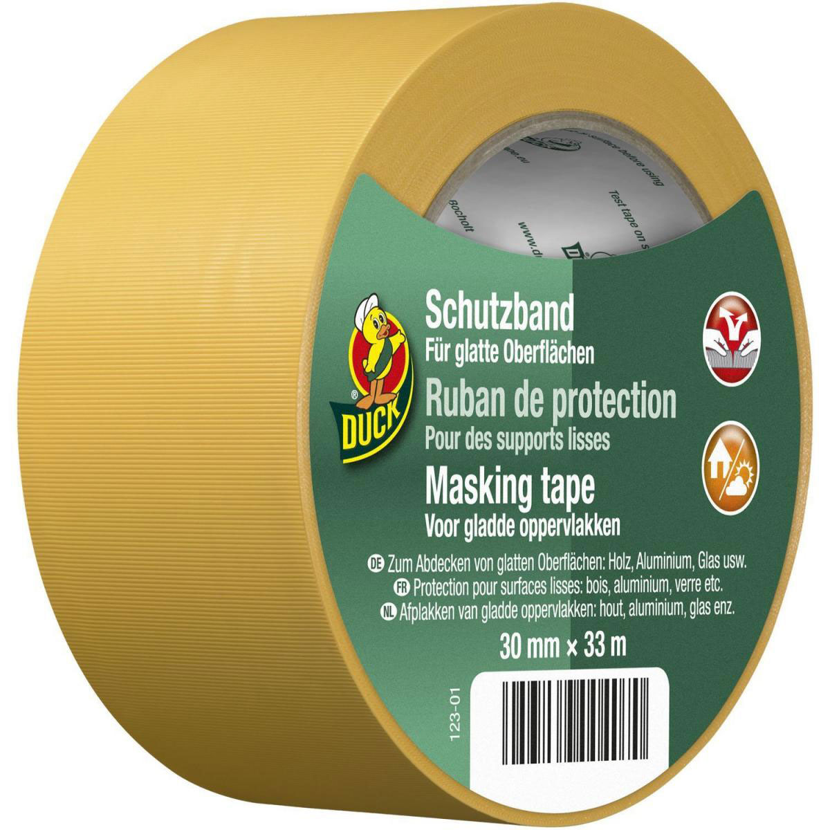 Duck Schutzband quergerillt 33 m 30 mm