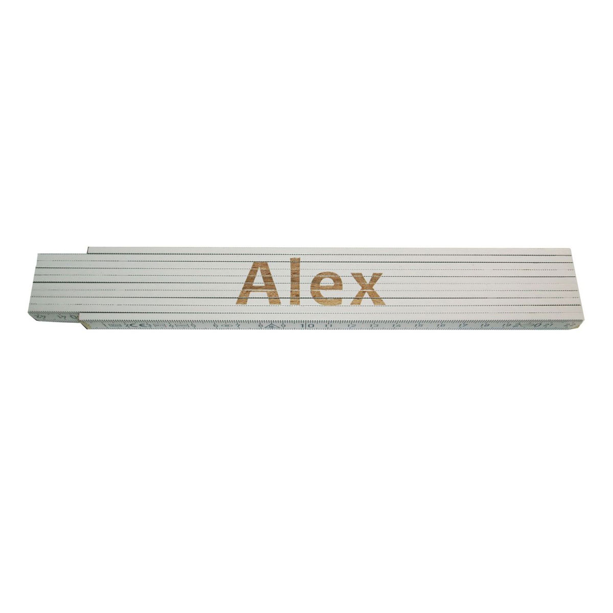 Meterstab „Alex“, 2m, weiß