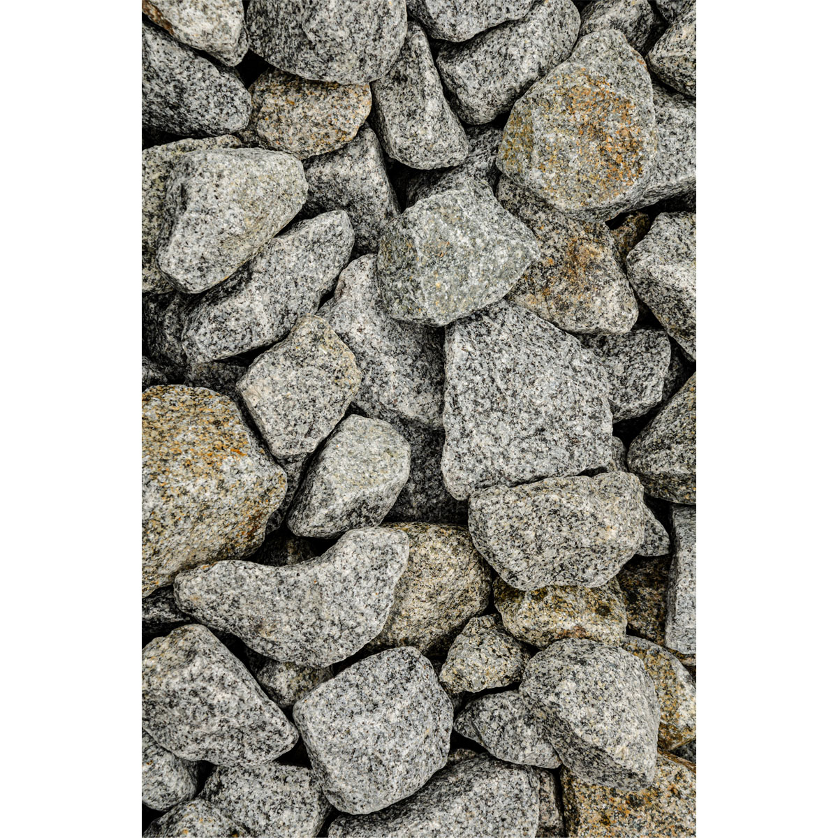 Bruchstein 50-100 mm anthrazit-weiß Bild 2