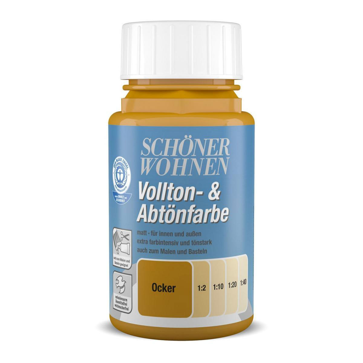 Schöner Wohnen Farbe Voll-und Abtönfarbe Ocker 0,125 L