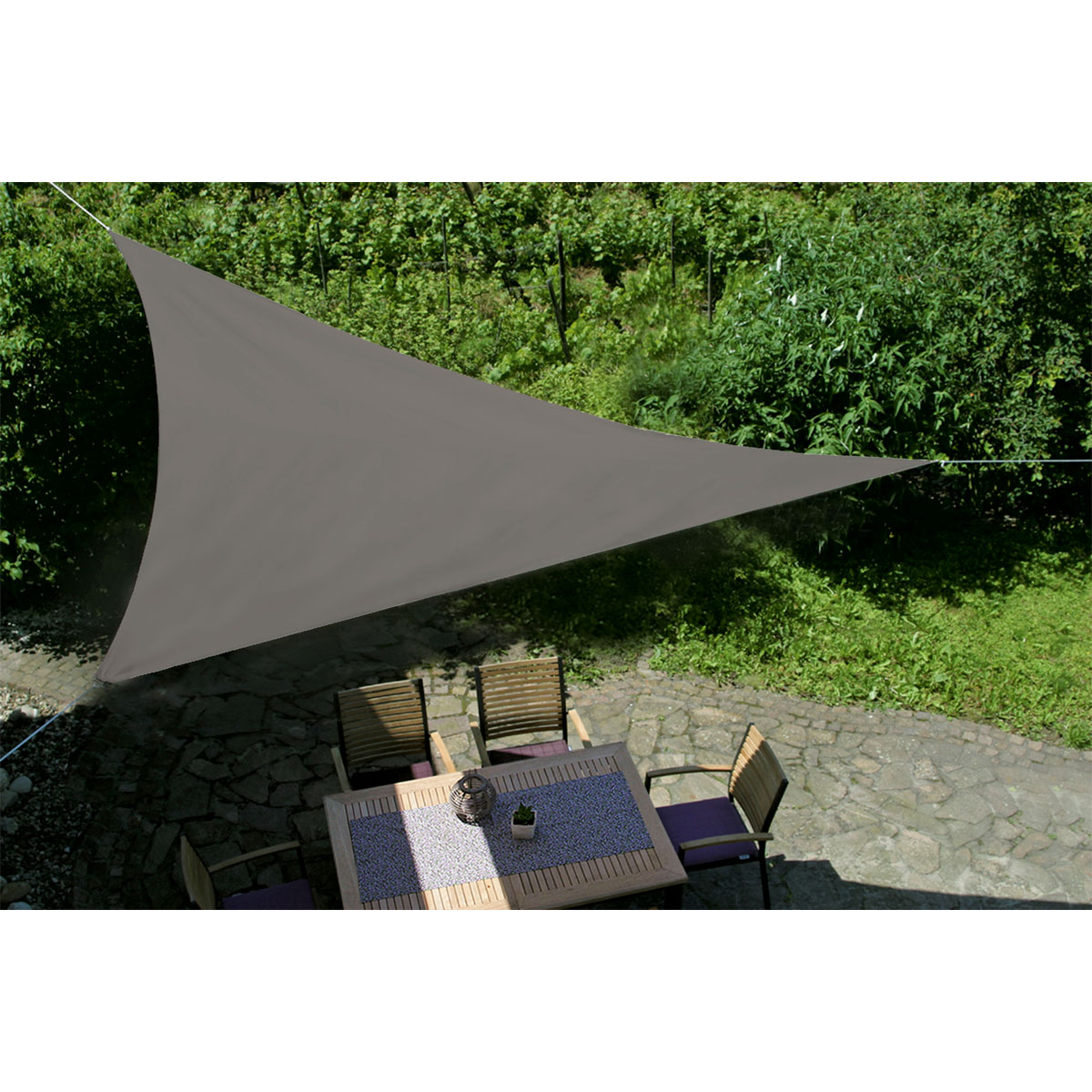 Sonnensegel anthrazit 360 x 360 x 360 cm