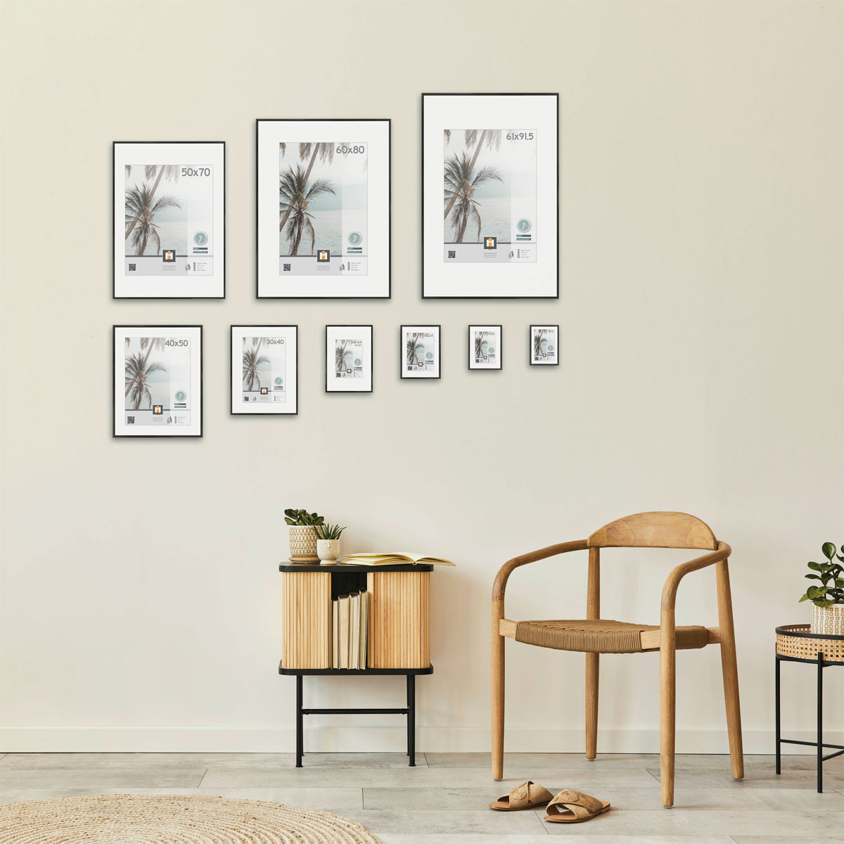 Bilderrahmen Kyoto 50x70 cm schwarz Bild 2