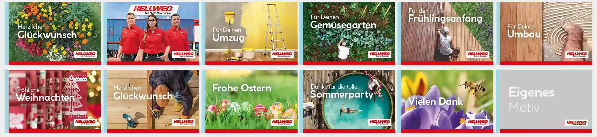 HELLWEG Gutscheinkarten Banner
