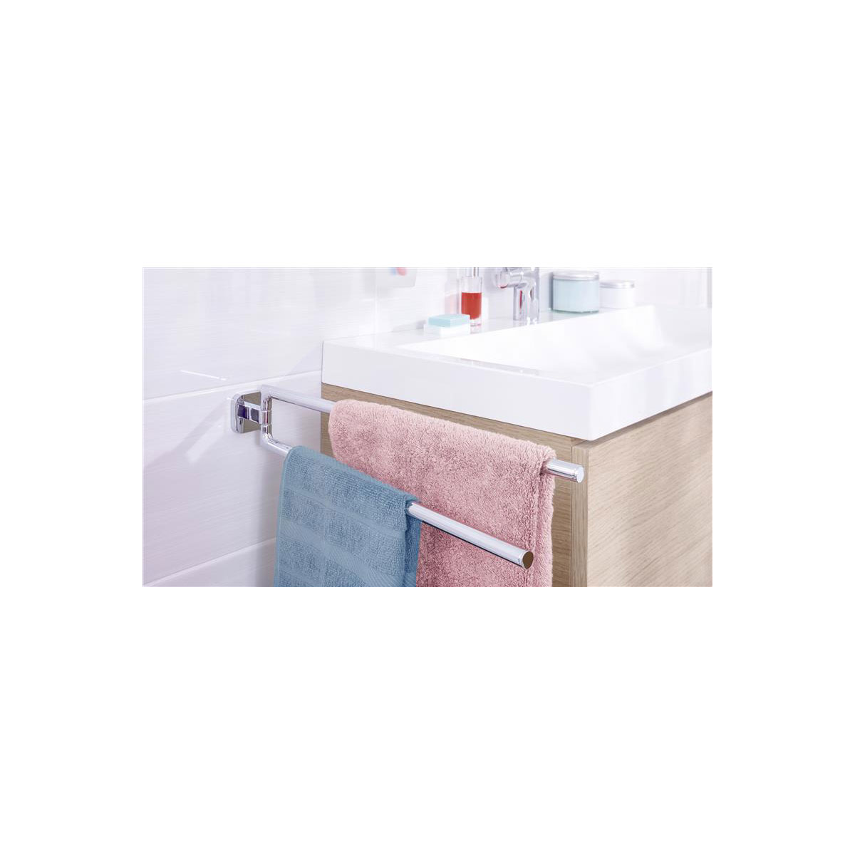 Tesa Handtuchhalter Elegaant, zweiarmig, WD-ACC-K Bild 1