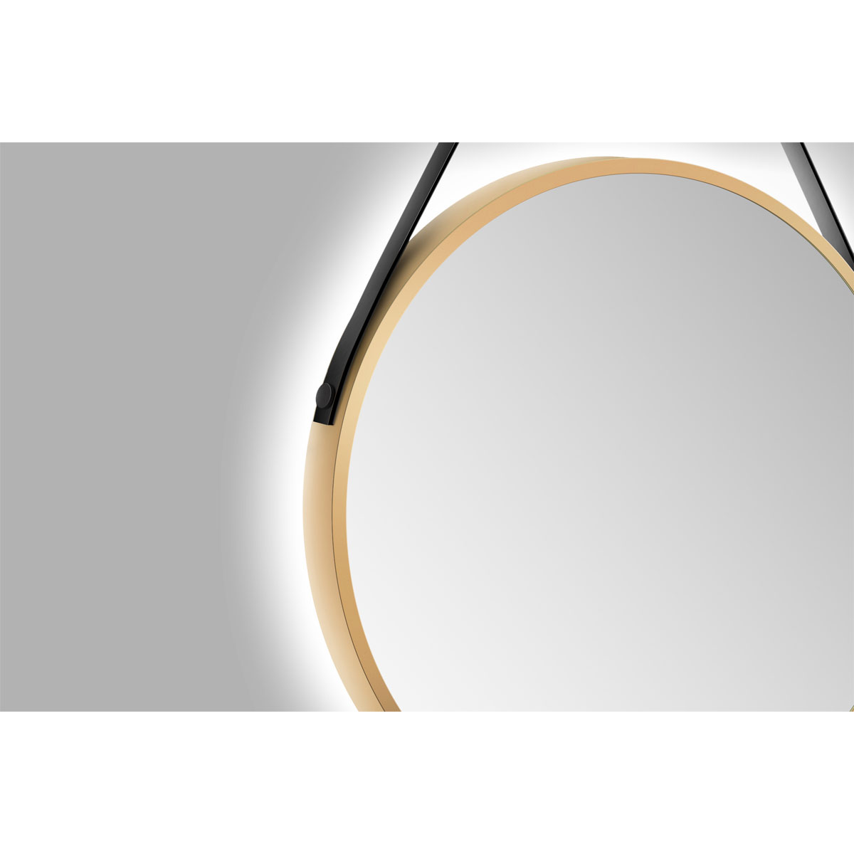 DSK  Design LED Lichtspiegel Silver Barbier Gold Dm 50 cm Bild 8