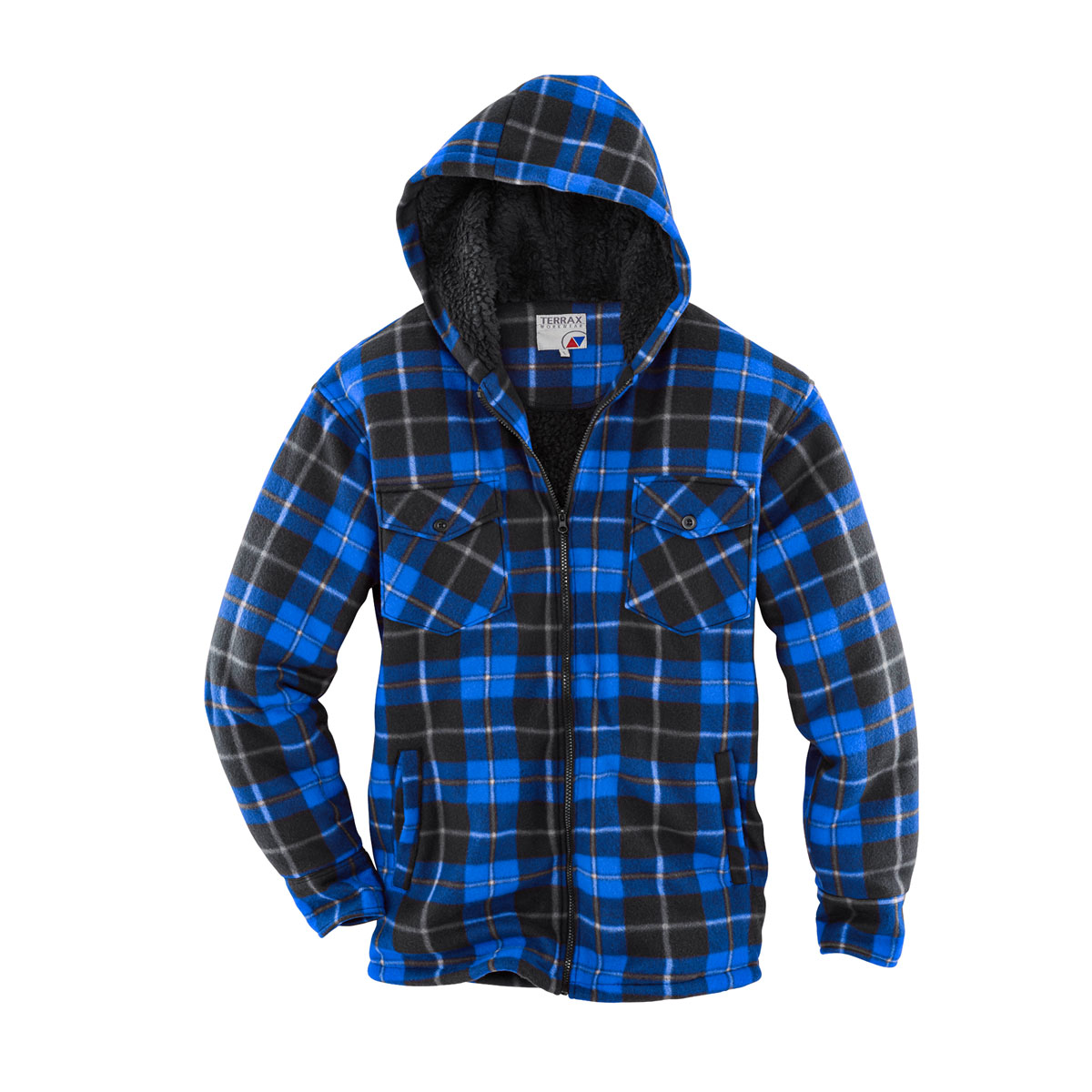 Terrax Workwear Herren Thermohemd schwarz/ royal Gr. M
