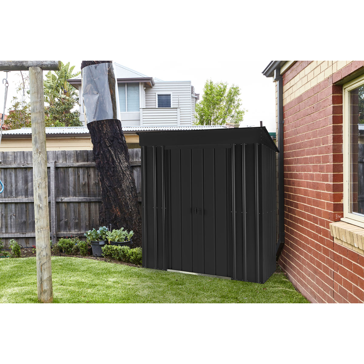 Globel Pultdach „Silikon“, 124x180cm, anthrazit Bild 1