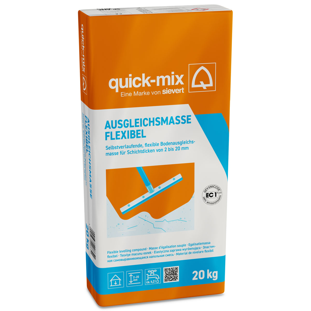 quick-mix Ausgleichsmasse Sicher und Plan flexibel 20 kg quick-mix Ausgleichsmasse Sicher und Plan flexibel 20 kg