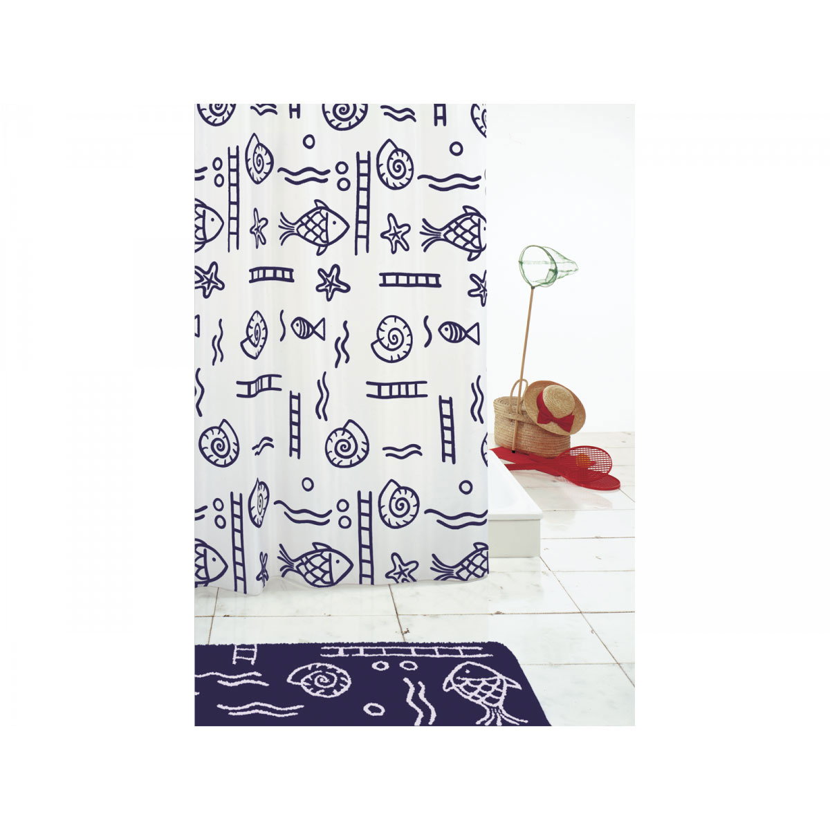 Valblue  Duschvorhang Under blau 180 x 200 cm