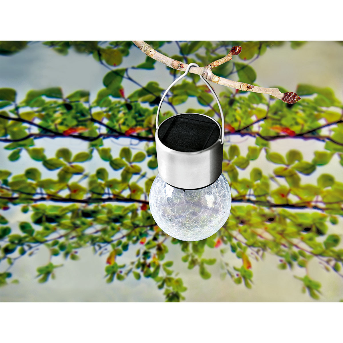 Flector Garten LED-Solar-Pendelleuchte mit Aufhängung warmweiß Bild 3