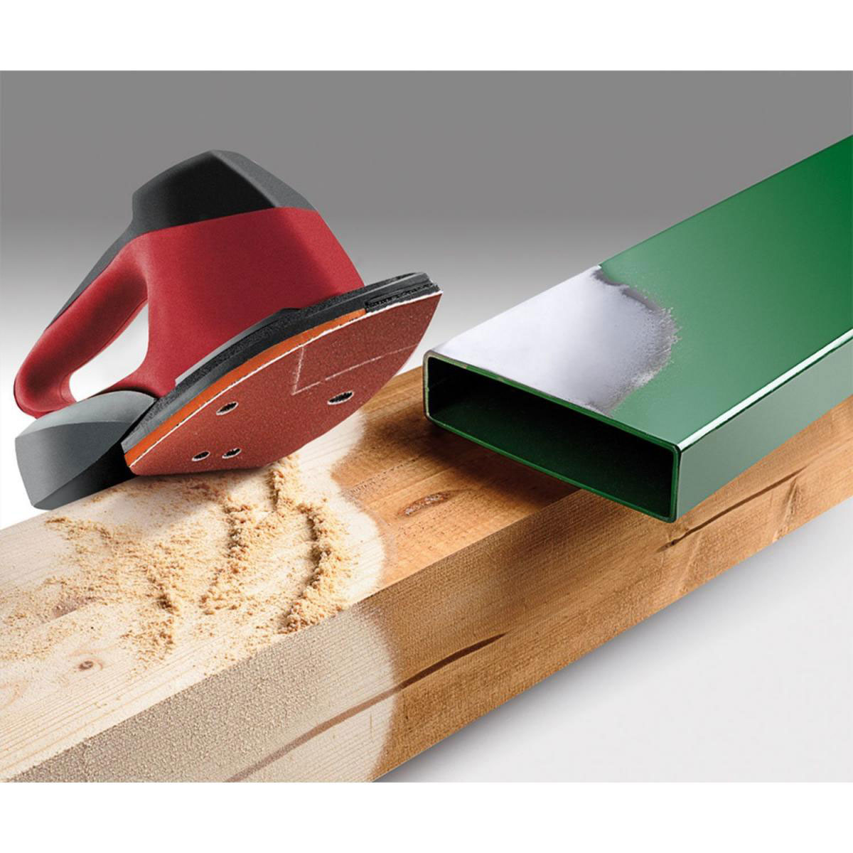 kwb  Schleifdreiecke Quick Stick Holz und Metall 96 x 136 mm K80 Bild 3