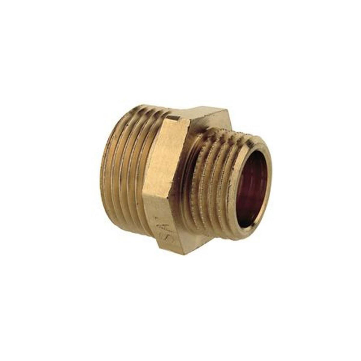 Kirchhoff Reduziernippel ¾ AG x ½ AG Messing blank Kirchhoff Reduziernippel ¾ AG x ½ AG Messing blank