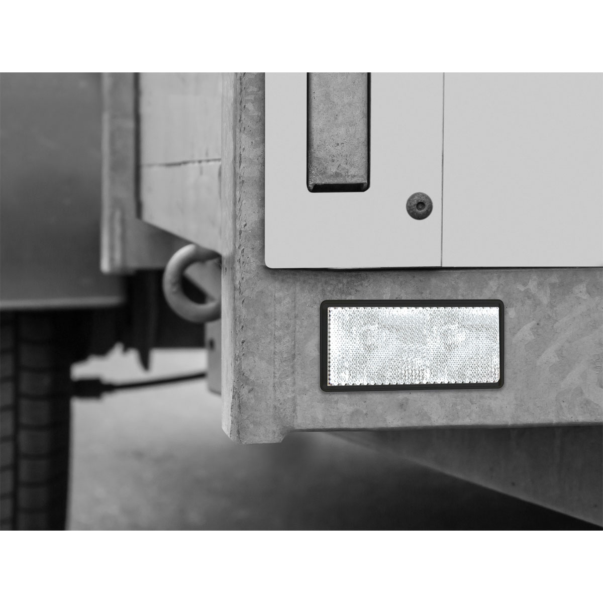 LAS 10207 Reflektor weiß viereckig 2 Stk. Bild 2