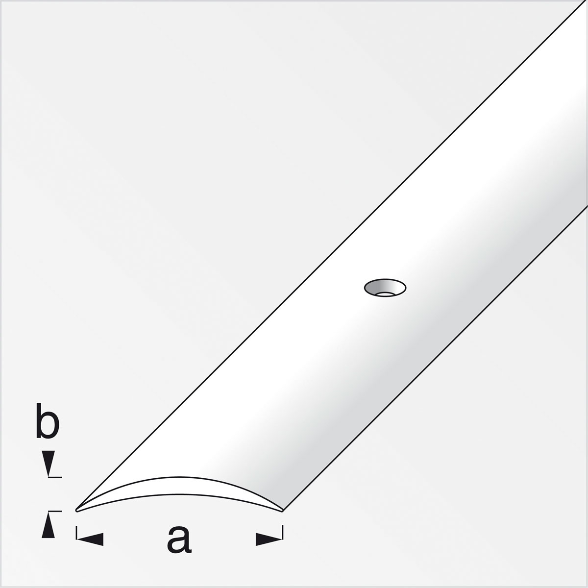 Alfer Übergangsprofil 40 x 5 mm 2m messing Bild 2