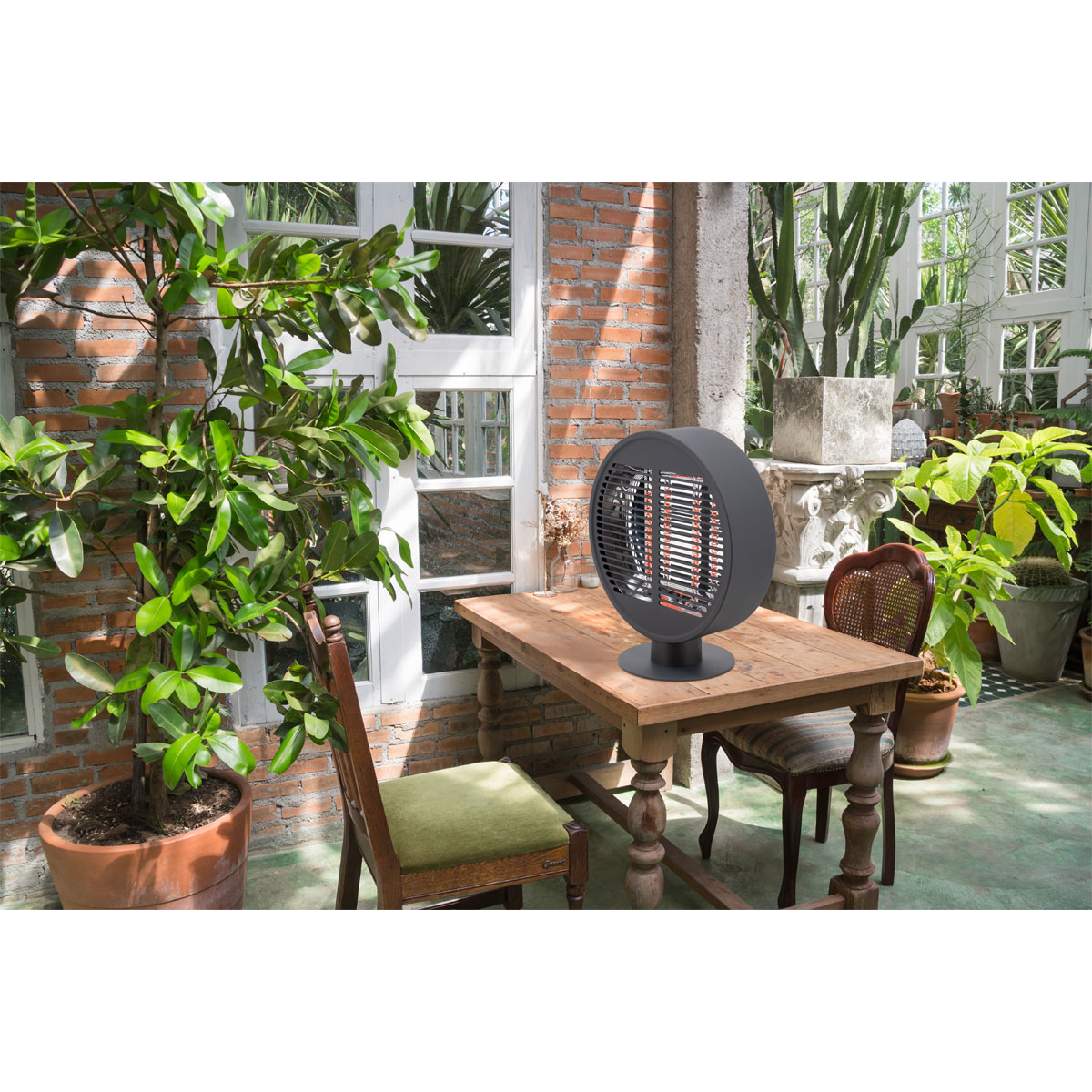 MyFireTool ElektrischerTerassenheizstrahler, 1000W, Farbe: Schwarz Bild 2