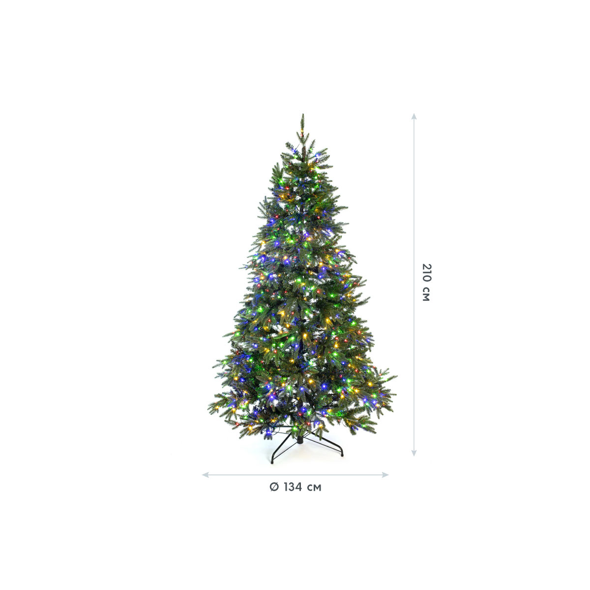 Künstlicher Weihnachtsbaum Sherwood Fichte inkl. LEDs 210 cm Grün Bild 9
