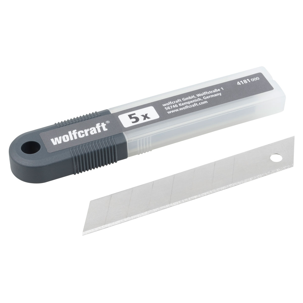 Wolfcraft  5 Abbrechklingen 18 mm 8 Segmente Bild 1
