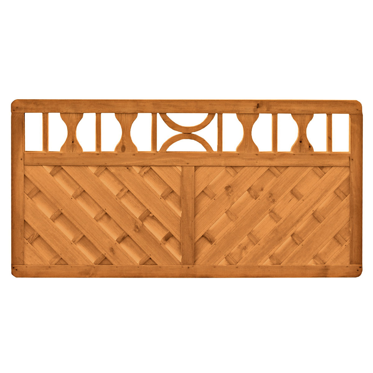 Vorgartenzaun Ornament geölt 180 x 90 cm Bild 1