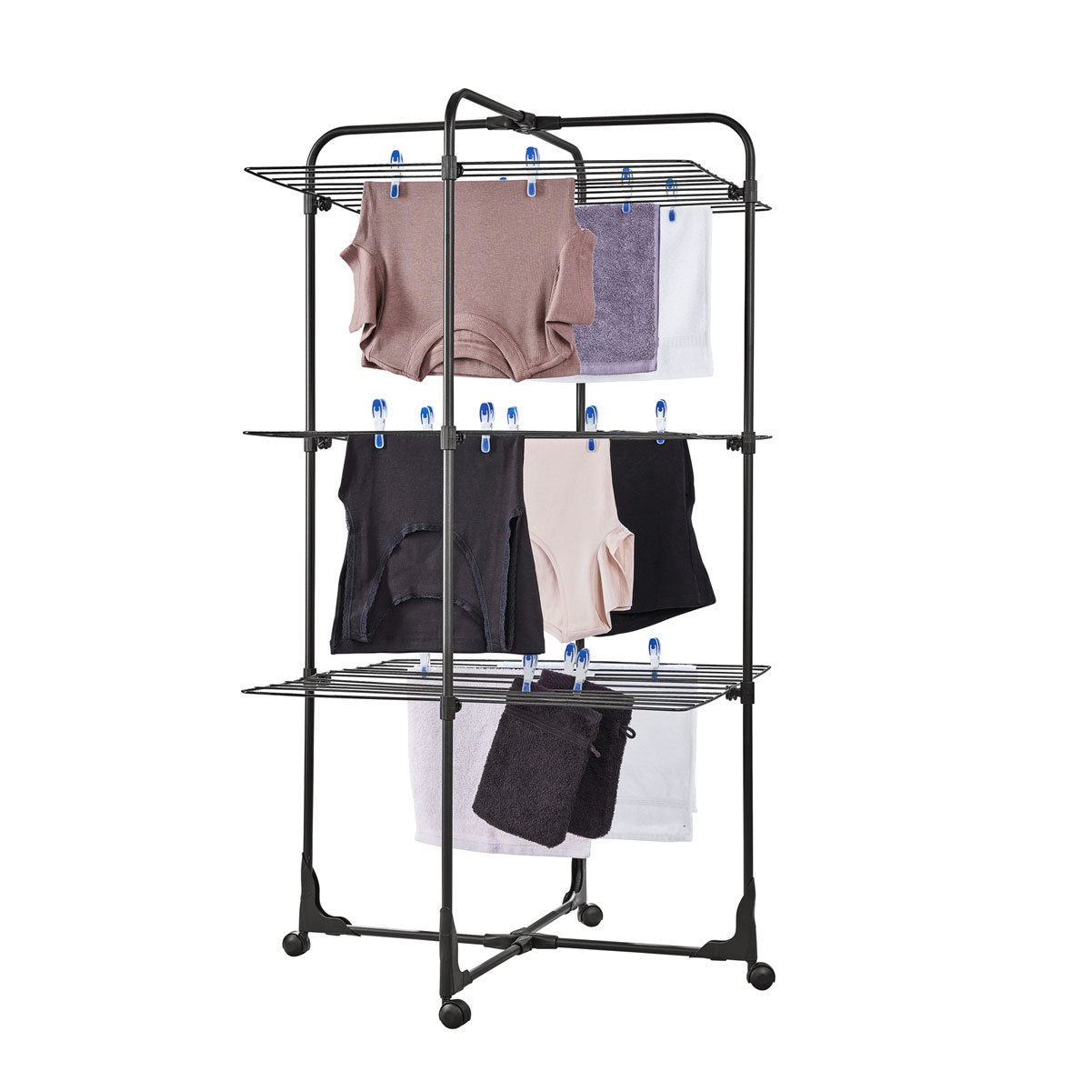 Leifheit Turmtrockner Classic Tower 270 Black 126 x 68 x 68 cm Bild 2