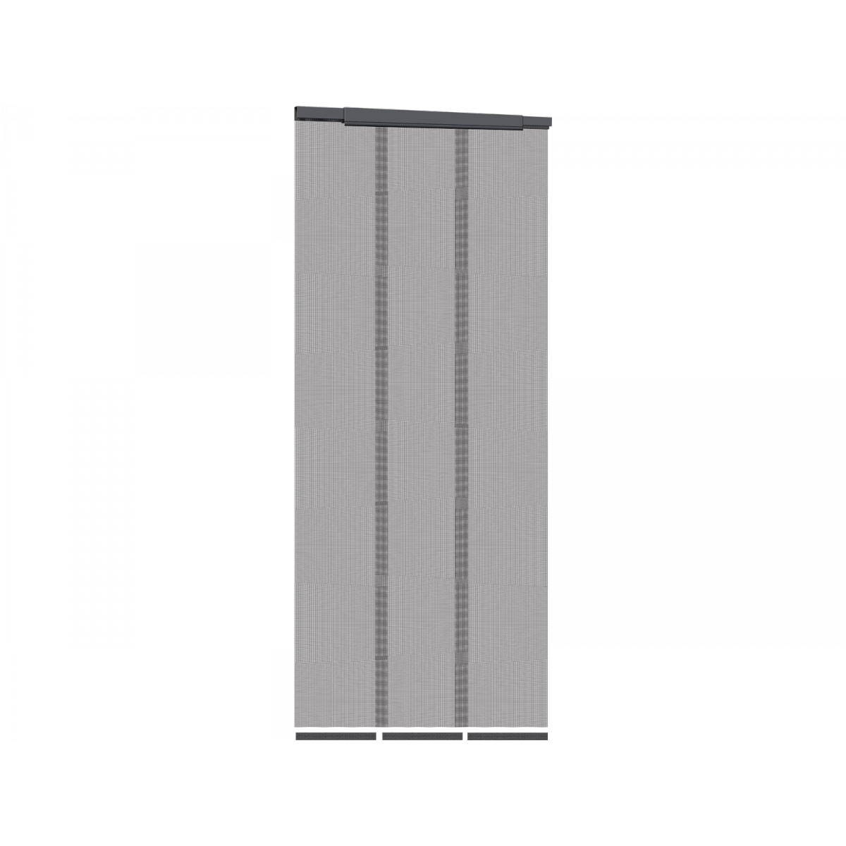 Schellenberg Tür Fliegengitter Teleskopvorhang 105-130 x 250 cm Breite verstellbar anthrazit