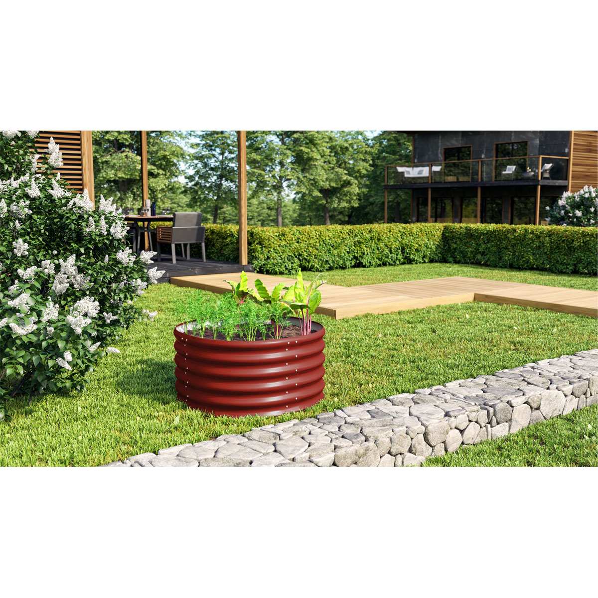 Vitavia  Hochbeet Terra rund rubin Bild 2