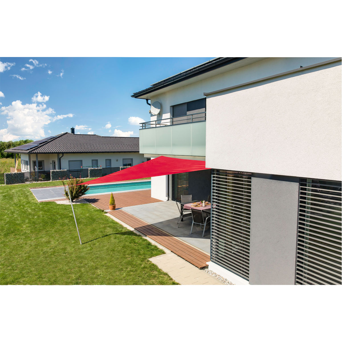 Dreieck-Segel Cannes 3 x 3 x 3 m brick Bild 3