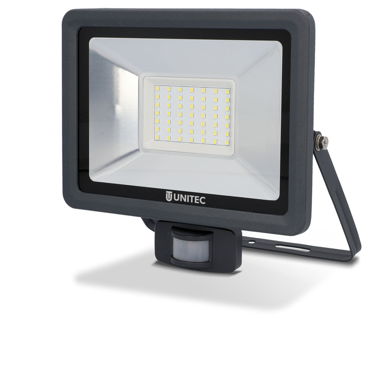 Unitec LED Wand-Strahler Bewegungsmelder 50W 4000lm anthrazit