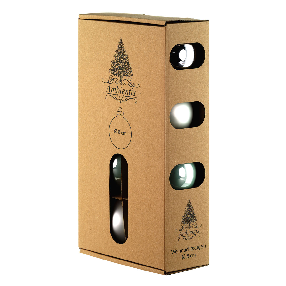 Ambientis Glaskugeln 8 cm salbei Mix