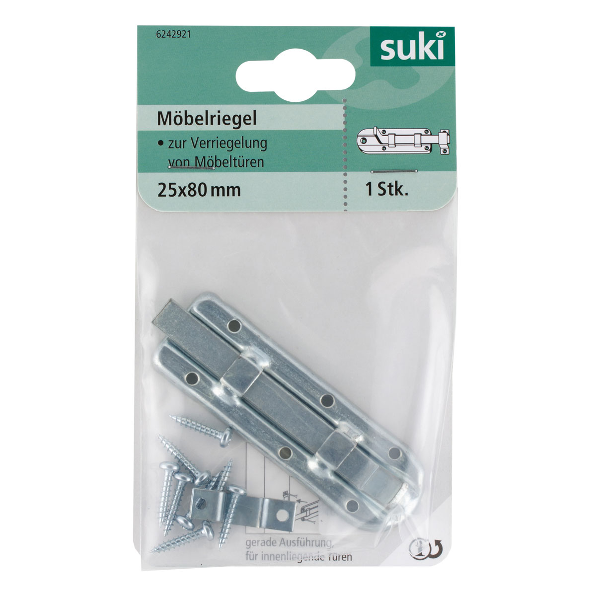 Suki Fensterriegel verzinkt 8 cm Bild 1