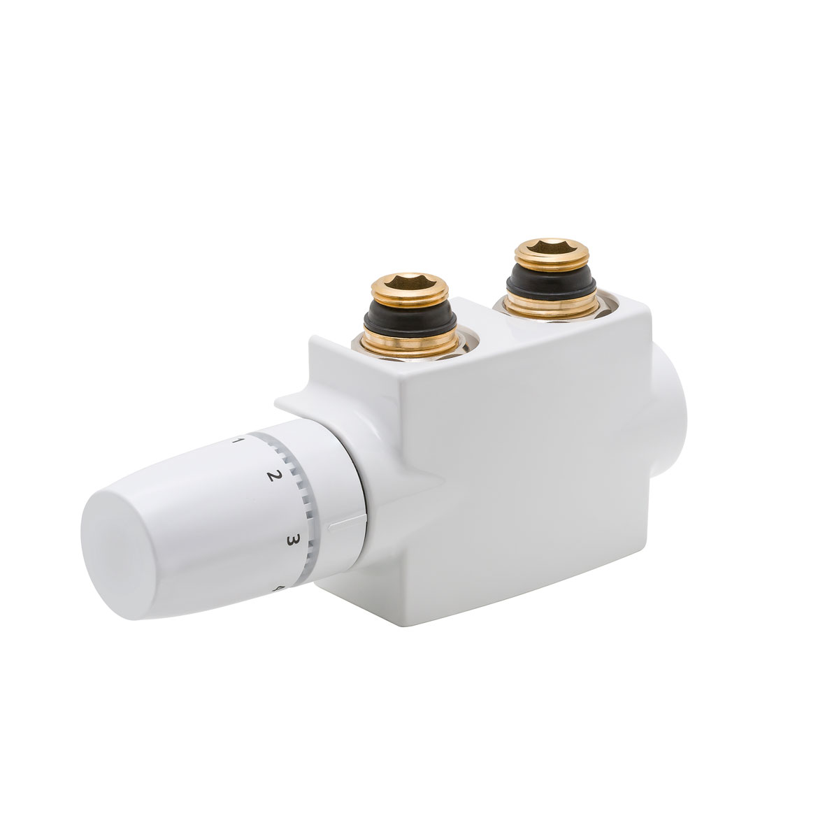 Schulte Mittenanschlussgarnitur mit Blende Thermostat-Set weiß Bild 1