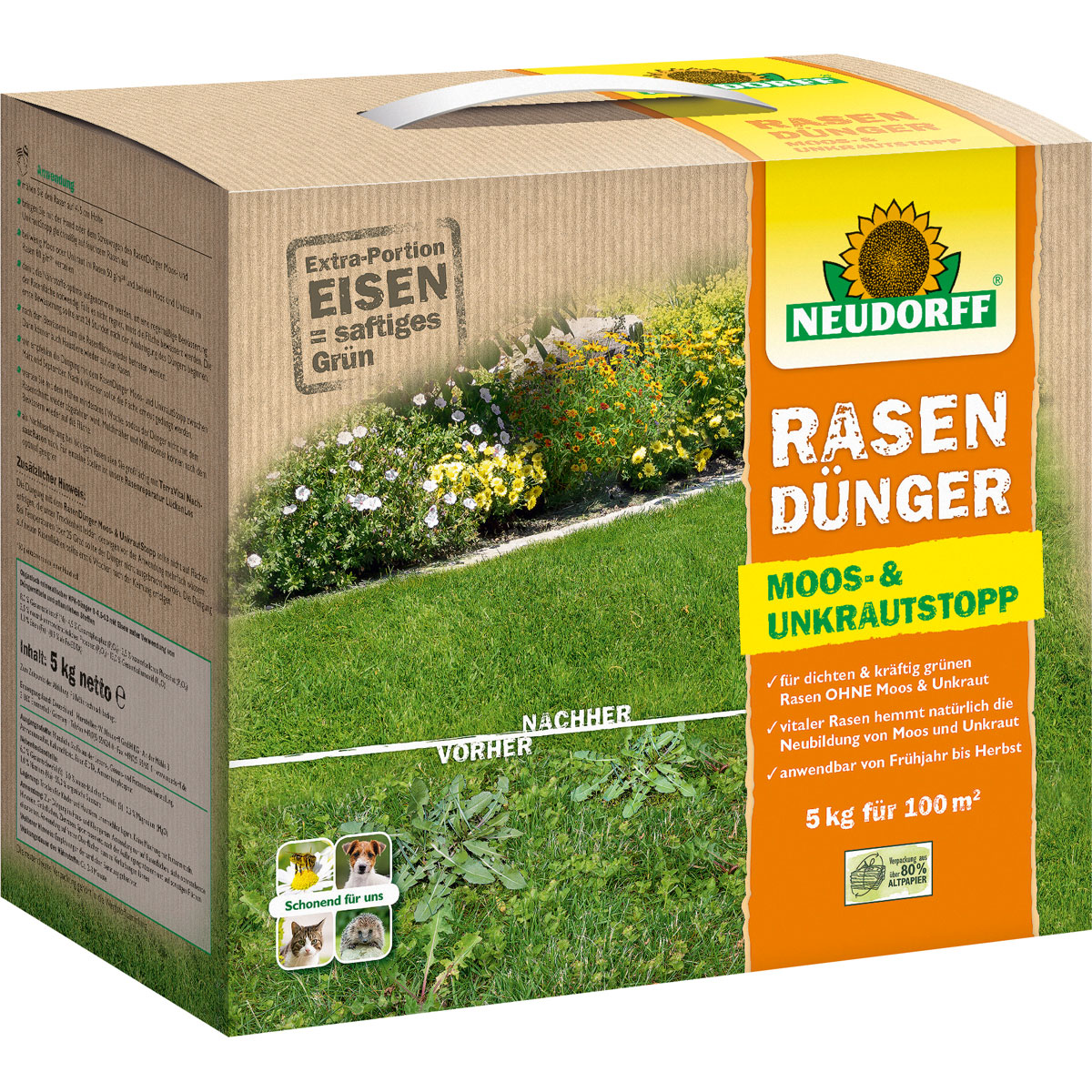 Neudorff RasenDünger Moos- und UnkrautStopp 5 kg Bild 1