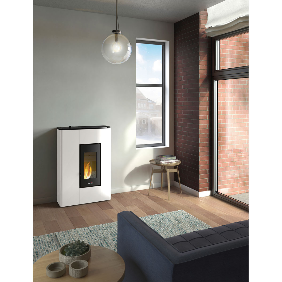 Pelletofen Atrium weiss Bild 2