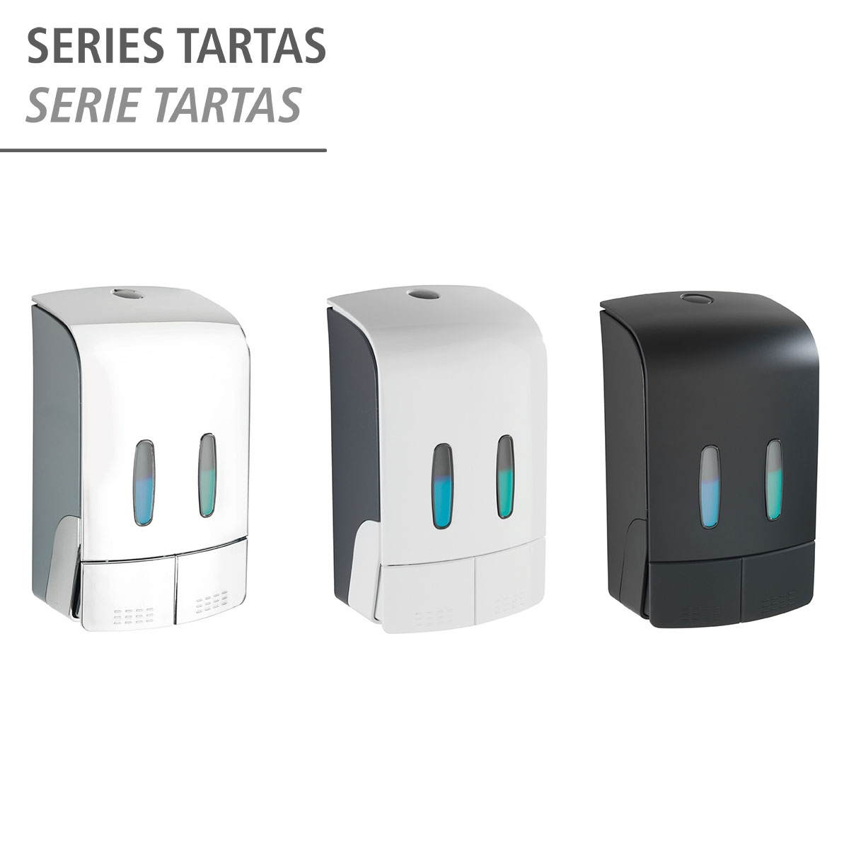 Wenko  2-Kammer Desinfektionsmittel- und Seifenspender Tartas Weiß Seifen-Dosierer und Desinfektionsspender Füllmenge je Kammer 480 ml Bild 8