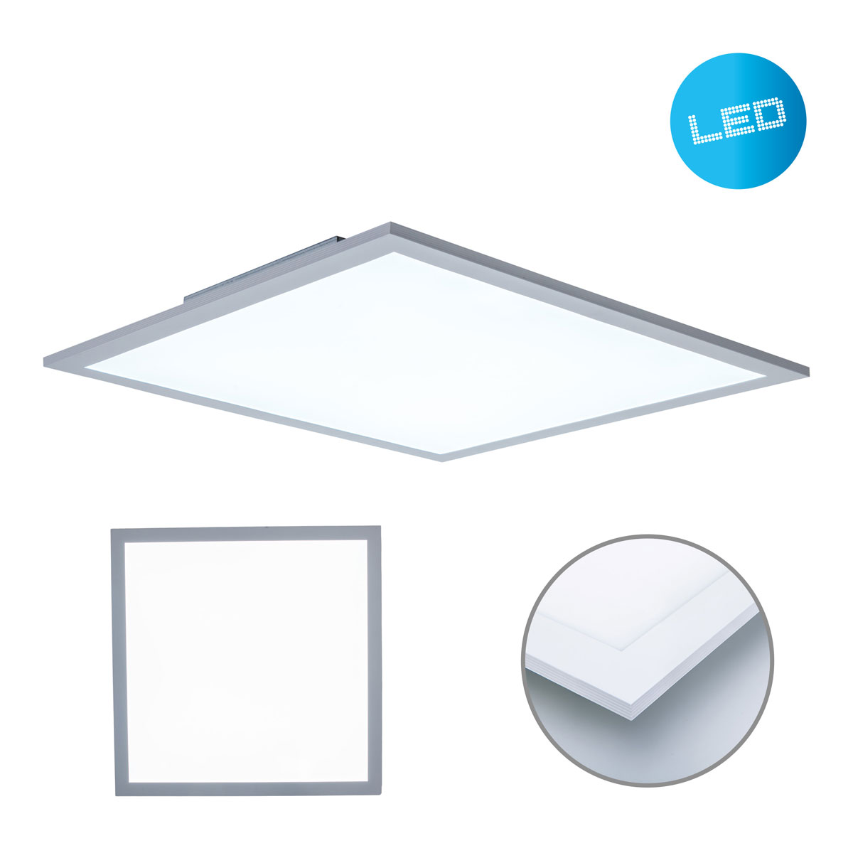Naeve LED DL Nicola Metall/KSneutralweiss LxBxH: 45x45x6cm Bild 2