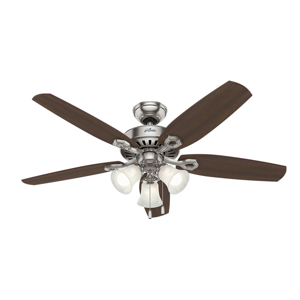 Hunter Fan Hunter Deckenenventilator Builder Plus 132 cm Nickel gebürstet Bild 1
