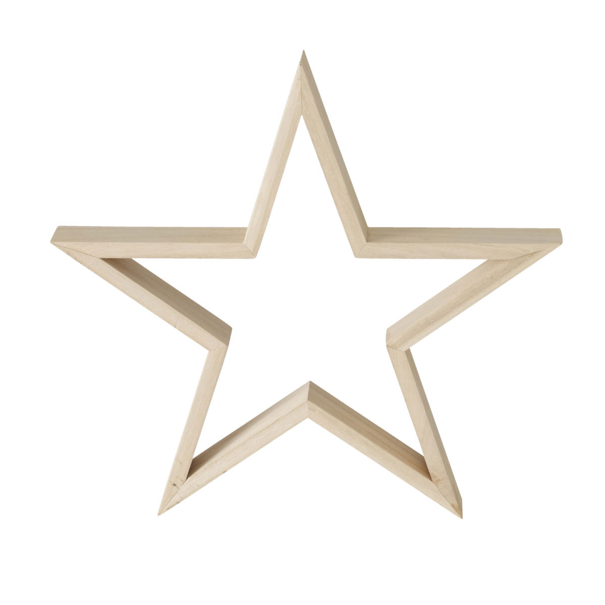 Dekoaufsteller Borna Stern 30 x 3 x 29 cm natur Holz sortiert Bild 2
