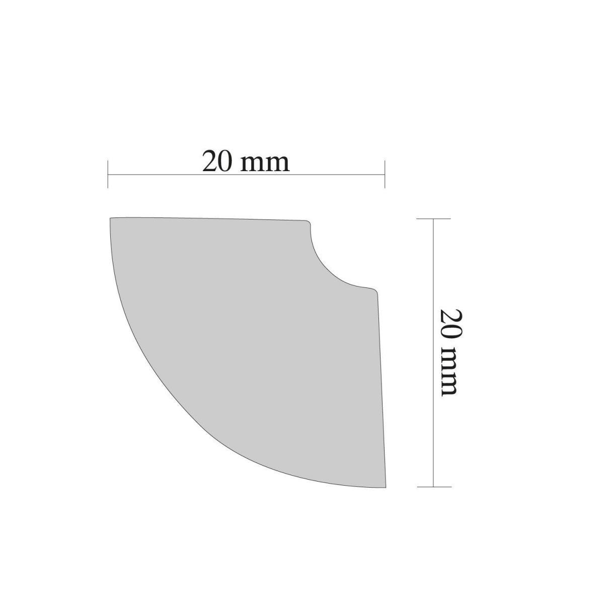 Zierleiste Susanna 2 m weiß Bild 2